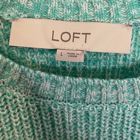 NWT Loft Mint Ribbed Pocket Sweater Knit Tank Top LARGE - Picture 4 of 9